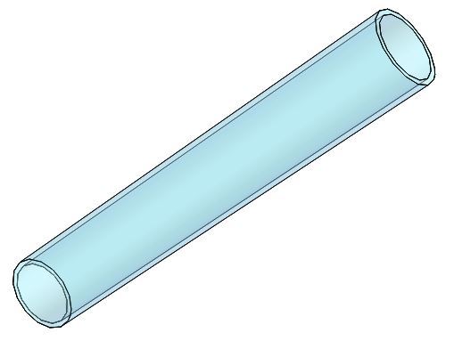 Tube trop plein riigide